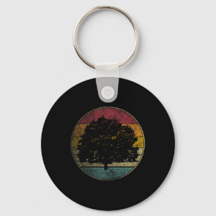 Tree Nature Earth Day Gift Shirt Retro Style Vinta Key Ring