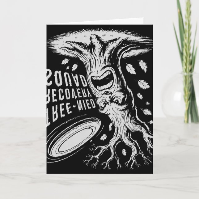 Tree-nied Recovery Squad Funny Disc Golf Stupid Tr Card (Front)
