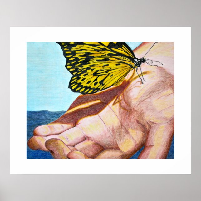 Tree Nymph on Hand Poster (Front)