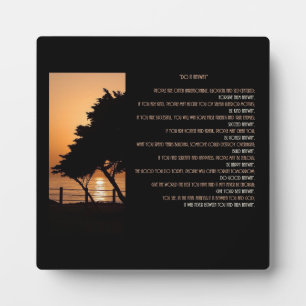 Tree & Ocean Sunset "Do It  Anyway" Plaque