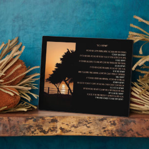 Tree & Ocean Sunset "Do It  Anyway" Plaque