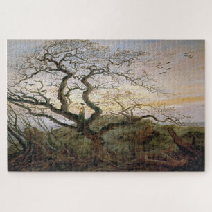 Tree of Crows: A Haunting Landscape - Friedrich Jigsaw Puzzle