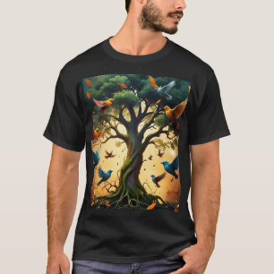 Tree of Family Freedom Mens Tshirt