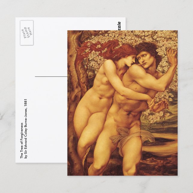 Tree of Forgiveness, Sir Edward Coley Burne-Jones Postcard (Front/Back)