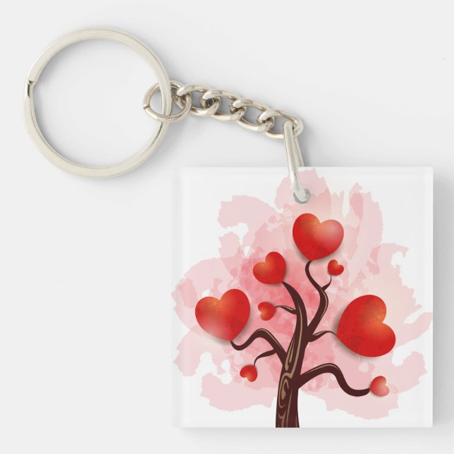 Tree of Hearts Key Ring (Front)