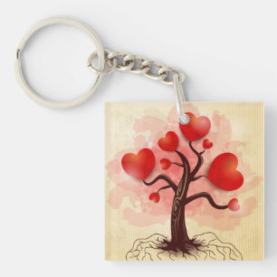 Tree of Hearts Key Ring
