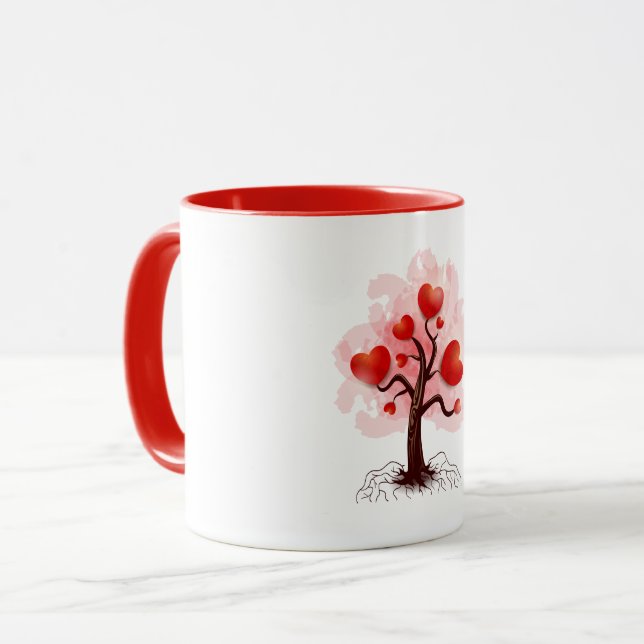 Tree of Hearts Mug (Front Left)