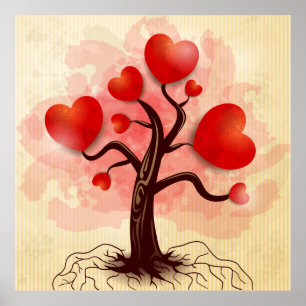 Tree of Hearts Poster