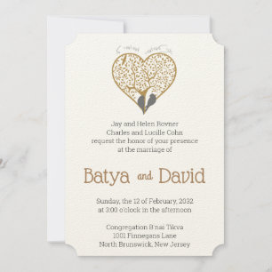 Tree of Hearts Wedding Invitations