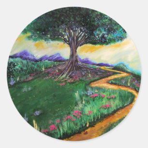 Tree Of Imagination Classic Round Sticker