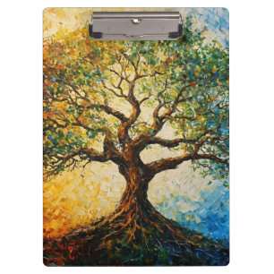 Tree of Knowledge - Oil Painting Clipboard
