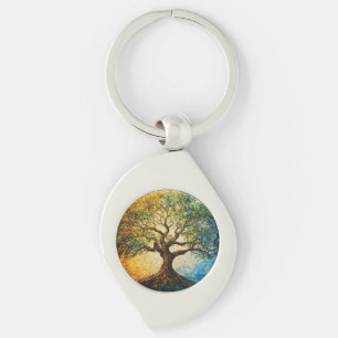 Tree of Knowledge - Oil Painting Key Ring