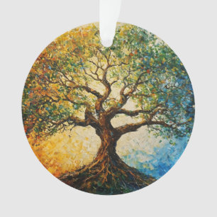Tree of Knowledge - Oil Painting Ornament