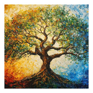 Tree of Knowledge - Oil Painting Photo Print