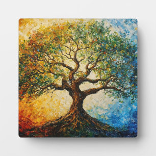 Tree of Knowledge - Oil Painting Plaque