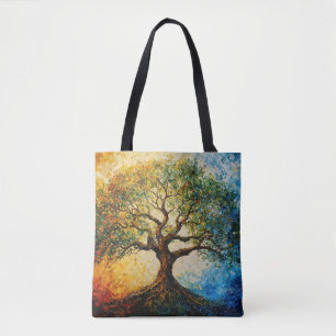 Tree of Knowledge - Oil Painting Tote Bag