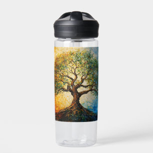 Tree of Knowledge - Oil Painting Water Bottle