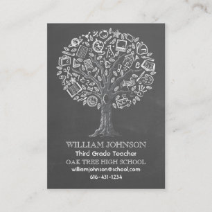 Tree of Knowledge Teacher Business Card