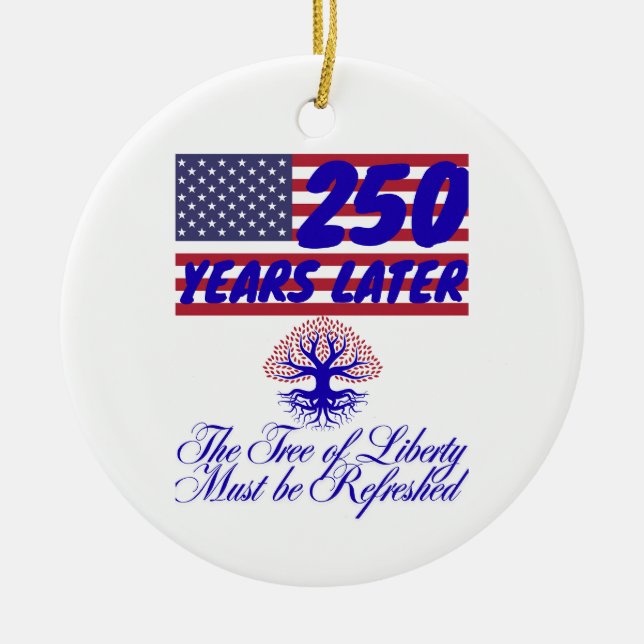Tree of Liberty Ceramic Ornament (Front)