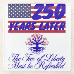 Tree of Liberty Glass coaster