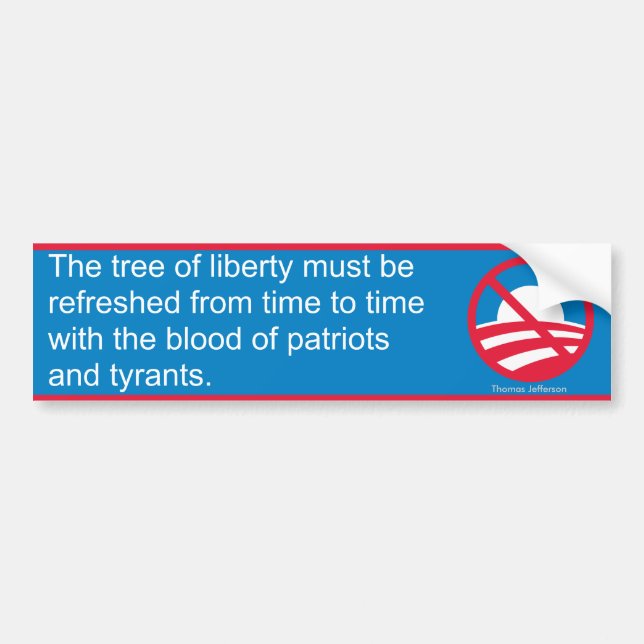 Tree of Liberty (Jefferson) Bumper Sticker (Front)