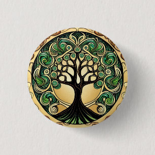 Tree of Life  3 Cm Round Badge