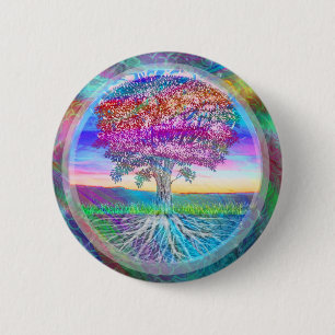 Tree of Life 6 Cm Round Badge