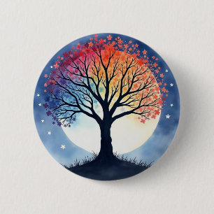 Tree of Life 6 Cm Round Badge