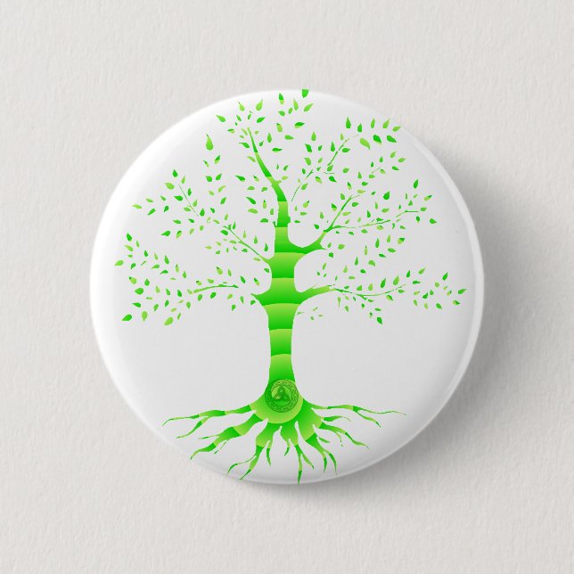 tree of life 6 cm round badge (Front)