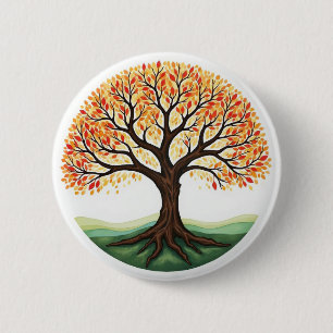 Tree of Life 6 Cm Round Badge