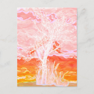 Tree of Life - Abstract Peaceful Tree Postcard