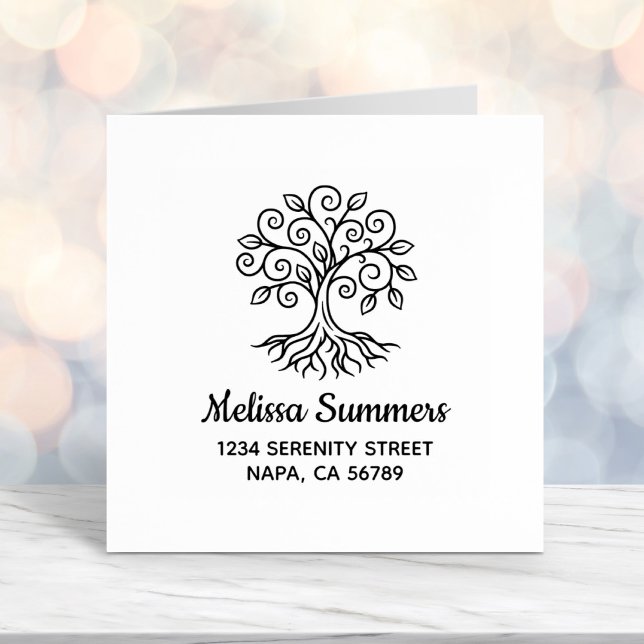 Tree of Life Address Self-inking Stamp (Creator Uploaded)