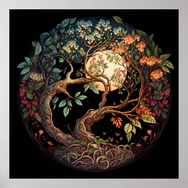 Tree of Life AI Art Poster (Front)