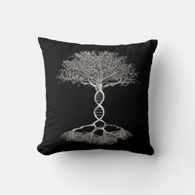 Tree of Life and DNA Double Helix Strand = Cushion (Front)