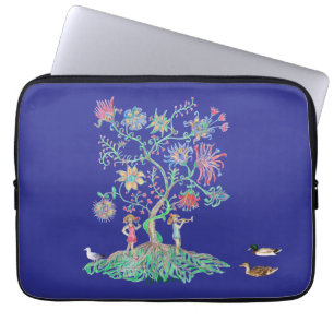 Tree of life and ducks mallards laptop sleeve