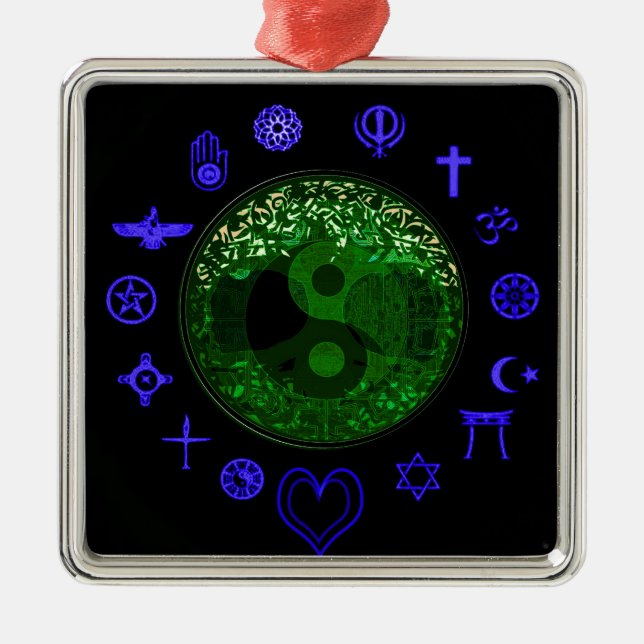 Tree of Life and Unity Metal Tree Decoration (Front)