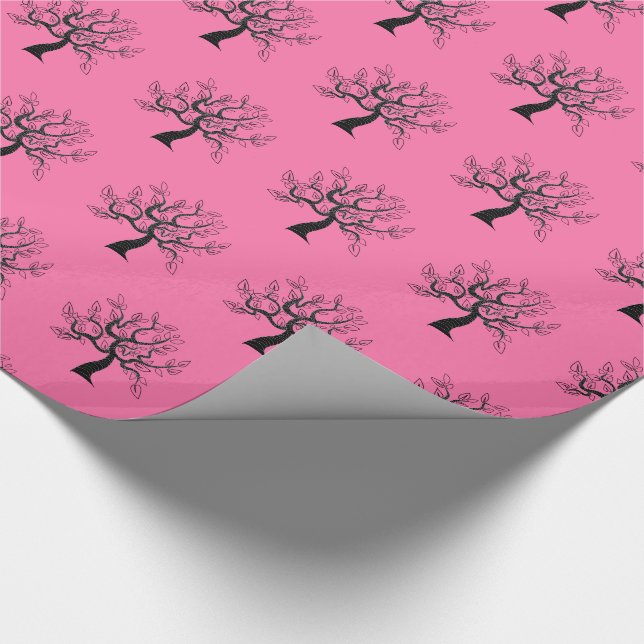Tree of Life Art - Choose / add your colour Wrapping Paper (Corner)