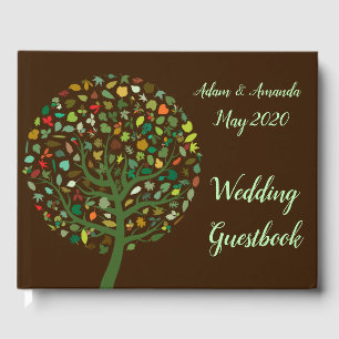 Tree of Life art wedding Guest Book