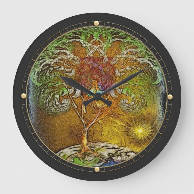 Tree Of Life Artwork Large Clock (Front)