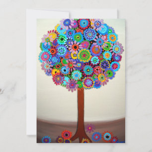 Tree of Life Bar Bat Mitzvah Invitations