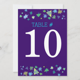 TREE OF LIFE Bat Mitzvah Table Number Seating Card
