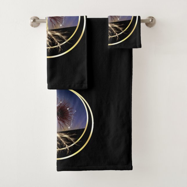 Tree of life bath towel set (Insitu)