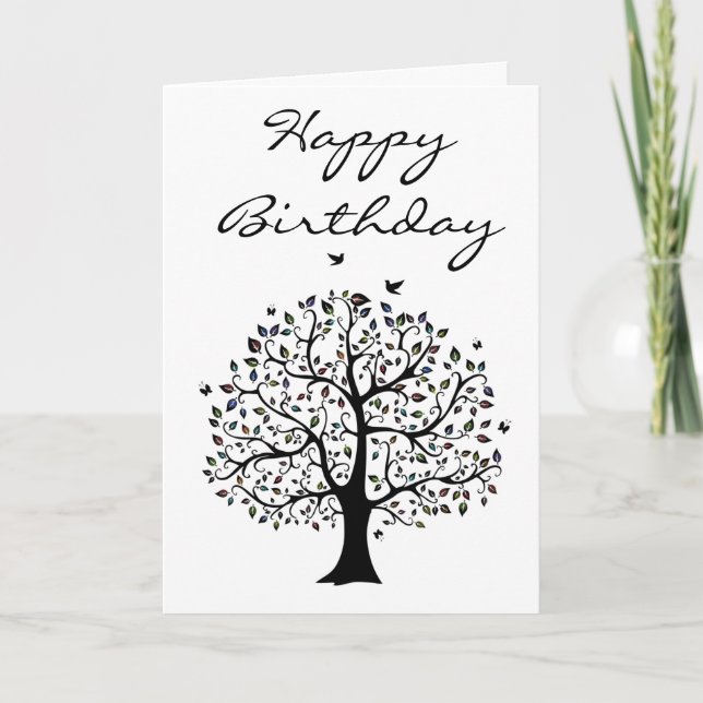 Tree of life birthday card (Front)