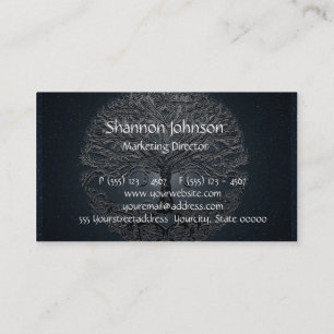 Tree of Life Blue Sky Peaceful Night Business Card