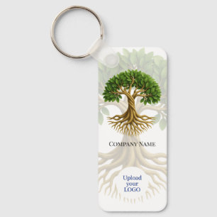 Tree of Life Business Logo Promotional Material Key Ring