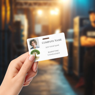 Tree of Life Business Promotional Material Photo ID Badge