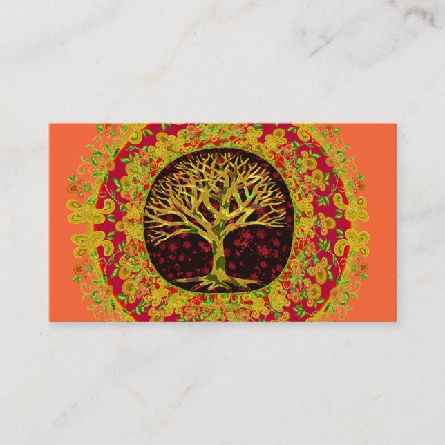 Tree of Life by Amelia Carrie Business Card (Front)