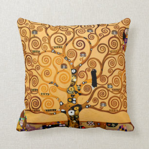Tree of Life by Gustav Klimt Fine Art Cushion