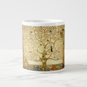 Tree of Life by Gustav Klimt Large Coffee Mug