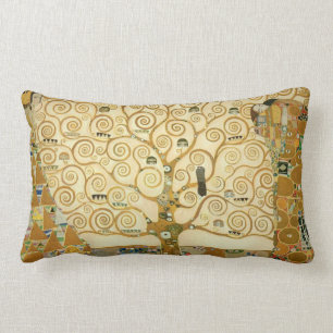 Tree of Life by Gustav Klimt Lumbar Cushion